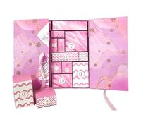 Calendrier de l'Avent réutilisable | Vide à 24 compartiments - Boîte de calendrier de vacances vierge à remplir, pour bonbons, bijoux, papeterie, chocolat, enfants, adultes, amis