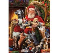 Calendrier de l'Avent « Santa's Little Friends » par Vermont Christmas Company (calendrier de compte à rebours de Noël) avec photos de vacances