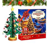 Calendrier de l'Avent Sapin de Noël Calendrier À Rebours 24 Jours Déco | Sapin Festif Décoratif Ados Collectionneurs École Fête Réunions Événements