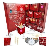 Calendrier de l'avent SC Crystal - 13 bijoux et 1 montre ornée d'un véritable diamant