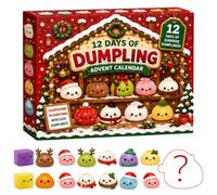 Calendrier de l'Avent Squishy 2026,12 Jours Noël Petits Pains 3D Surprise | Une idée cadeau originale pour les amateurs de surprises, de personnages mignons et de décorations de Noël