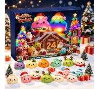 Calendrier de L'Avent Squishy 2026 24 Jours Anti Stress Cadeau Noel | Compte à Rebours De Noël, Dumpling Pailleté, Retour Lent, Boîte Surprise, Jouet Sensoriel, Décoration Fêe, Cadeau de Noël