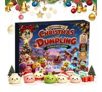 Calendrier de L'Avent Squishy 2026 24 Jours Anti Stress Cadeau Noel | Compte à Rebours De Noël, Dumpling Pailleté, Retour Lent, Boîte Surprise, Jouet Sensoriel, Décoration Fêe, Cadeau de Noël
