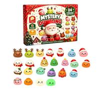 Calendrier de L'Avent Squishy 2026 24 Jours Anti Stress Cadeau Noel | Compte à Rebours De Noël, Dumpling Pailleté, Retour Lent, Boîte Surprise, Jouet Sensoriel, Décoration Fêe, Cadeau de Noël
