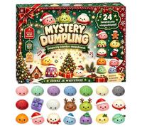 Calendrier de L'Avent Squishy 2026 24 Jours Anti Stress Cadeau Noel | Compte à Rebours De Noël, Dumpling Pailleté, Retour Lent, Boîte Surprise, Jouet Sensoriel, Décoration Fêe, Cadeau de Noël