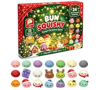 Calendrier de L'Avent Squishy 2026 24 Jours Anti Stress Cadeau Noel | Compte à Rebours De Noël, Dumpling Pailleté, Retour Lent, Boîte Surprise, Jouet Sensoriel, Décoration Fêe, Cadeau de Noël