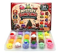 Calendrier De L'Avent Squishy 2026,24 Jours De Dumpling Adventskalender | Dumpling Squishy Calendrier Mini Avent Fidget Surprise Mystère Coffret Jouet Sensoriel Noel Cadeau, Cadeaux De Fête De Noël