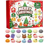Calendrier de l'Avent Squishy 2026,24 Jours Noël Petits Pains 3D Surprise | Une idée cadeau originale pour les amateurs de surprises, de personnages mignons et de décorations de Noël