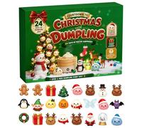 Calendrier de l'Avent Squishy 2026,24 Jours Noël Petits Pains 3D Surprise | Une idée cadeau originale pour les amateurs de surprises, de personnages mignons et de décorations de Noël