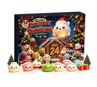 Calendrier de l'Avent Squishy Noel 2026 Christmas Dumpling Calendrier Avent | Compte à Rebours de Noël de 24 Jours : Une Nouvelle Surprise Chaque Jour, avec des Formes Agréables au Toucher
