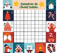 Calendrier de l'Avent Sudoku:: calendrier de l'avent 2023 : Calendrier de l'Avent 25 jours avec Livre de Sudoku | 25jours 25 gages à réaliser en famille