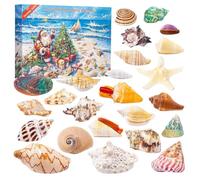 Calendrier de l'Avent surprise avec thème pour fêtes d'enfants (bleu, 35 x 25 cm)