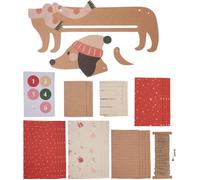 Folia Kit bricolage Sausage Dog 9382 – Calendrier de l'Avent personnalisé chiens multicolore