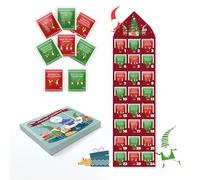 Calendrier de l'Avent Thé 2025 par Acorus Elfin - 8 saveurs de Noël - 24 sachets de thé pour le compte à rebours de Noël - Idée cadeau pour la période hivernale festive