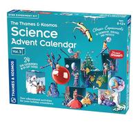 Calendrier de l'Avent The Thames & Kosmos Science Vol 3 | 24 expériences quotidiennes STEM en chimie, biologie et physique, compte à rebours jusqu'à la fête d'hiver | Tradition familiale amusante et
