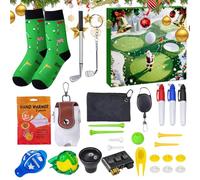 Calendrier de l'Avent Thème Golf 24 Jours | Compte à Rebours de Noël | Clubs De Golf, Balles, Tees, Carte De Score Pour Hommes, Adolescents Et Garçons Pour Occasions Comme Saint-Valentin Et Pâques