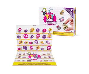 Calendrier de l'Avent Toy Mini Brands série 3 en édition limitée par ZURU - Calendrier de l'Avent 24 jours 2023, comprend 4 minis exclusifs, de véritables objets de collection de marques miniatures