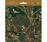 Calendrier de l'Avent traditionnel Secret Garden - 24 portes - Motif animaux sauvages