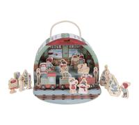 Calendrier de l'avent train de Noël multicolore TU