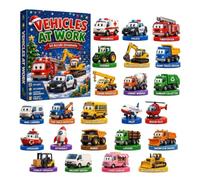 Calendrier de l'Avent Trains et Chemins de fer 2026 : 24 surprises ferroviaires, trains classiques. Cadeau l'Avent pour les passionnés et collectionneurs 1 pièce. Calendrier Lavent Voiture