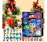 Calendrier de l'Avent Vice-Versa Noël Halloween 2025, Compte à rebours avec Poupées Surprises, Petites Figurines Anime pour Cadeau