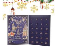 Calendrier de l'Avent vide 24 jours Ville de rêve | Boîtes en papier numérotées DIY Noël pour bonbons bijoux jouets snack maison salle de classe