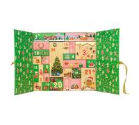 Calendrier de l'Avent vide - Boîtes de Noël 24 grilles 2025 pour décoration de vacances, table, bureau, rebord de fenêtre, étagère, avec bonbons, , chocolat, cartes écrites à la main