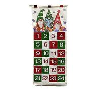 Calendrier de l'Avent vide en tissu à suspendre avec 24 poches