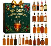 Calendrier De L'avent Whiskey 2025-24 Jours Sans Répétition, Un Voyage De Dégustation Quotidien à Travers Le Monde Du Whiskey Green