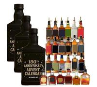 Calendrier de l'Avent Whisky 150e Anniversaire 2025, Miniatures Whisky Compte à rebours de Noël 24 jours, Cadeau Surprise de Noël 2025 pour Adulte (3PCS)