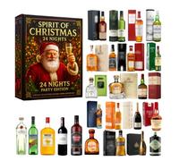 Calendrier de l'Avent Whisky 2025, Calendrier de l'Avent Bière et Whisky, Calendriers de l'Avent Compte à rebours de Noël (24 jours), Ornements à suspendre for collectionneurs(D)