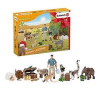 Calendrier de l'Avent Wild Life 2021 Surprise SCHLEICH 24 PCS Noël Animaux Figurine G