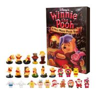 Calendrier de l'Avent Winnie l'Ourson Disney Figurines Ornement de Noël Cadeau Enfant, Coffret
