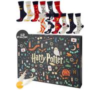 Calendrier de l'Avent Wizarding World Harry Potter Chaussettes Homme Cadeaux Femme Magie Cadeau 40-45 Harry Potter 12 Paires