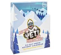 Calendrier de l'Avent Yeti pour soins du corps pour hommes 2025 - Calendrier de Noël à déplier pour soins du corps