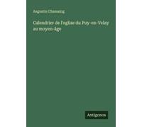 Calendrier De L'eglise Du Puy-En-Velay Au Moyen-Âge
