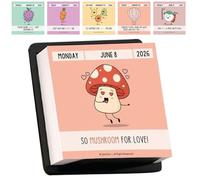 Calendrier de motivation | Citations papier perpétuelles, Calendrier de table positif 2026, pour femmes Hommes Enseignants Appartement Lieu de travail Travail Dortoir Maison École | Valeurs