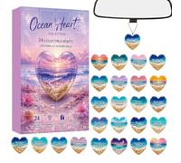 Calendrier de motivation en forme de cœurs - Boîte de compte à rebours en | Calendrier de motivation en forme de cœurs - Boîte de compte à rebours en acrylique, souvenir inspirant pour femmes, filles