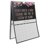 Calendrier de Motivation Quotidien à Spirale, Bureau Minimaliste | Papier et Métal, Format sur Pied, pour Planning Mensuel et Repères Rapides 2026