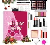 Calendrier de Noël 2025-24 jours avec boîte de compte à rebours - Coffret cadeau cosmétique pour soins de la peau - Calendrier surprise pour femmes, adolescentes, filles, vacances, bureau, rendez-vous