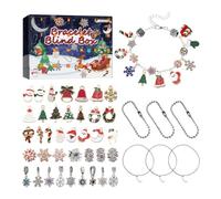 Calendrier de Noël 2025, Bracelet du calendrier de l'Avent Charme Christmas 2025 Bracelet Countdown Set For Girl for Holidays