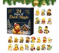Calendrier de Noël 2026 en forme - Figurines robustes | Lot de 24 mini figurines d'animaux réalistes à collectionner et robustes pour une ouverture quotidienne sur l'arbre sans