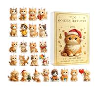 Calendrier de Noël compte à rebours 24 Dys Chat Chien de Noël Ornements de | Calendrier de l'Avent à suspendre pour animal domestique - Pour salon, chambre à coucher, bureau