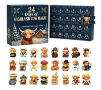 Calendrier de Noël Compte à Rebours Statuette animalière 3D en forme de | Compte à rebours des fêtes sur 24 jours Pour maison chambre appartement bureau dortoir des