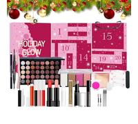 Calendrier De Noël - Countdown Planner, Beauty Christmas 24 Days Advent Set, Compte De Maquillage Kit Pour Femmes Adolescents Girls Birthday New Ye Favors Bureau De Mariage