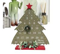 Calendrier De Noël - Days To Christmas Countdown, Farmhouse Style Tree Sign Pour La Maison, Le Salon, La Cuisine, Le Bureau, L'entrée, La Décoration De Fête | Célébration Des Vacances D'hiver