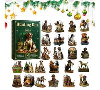 Calendrier De Noël De L'Avent Pour Chien De Chasse 2025, Compte À Rebours De 24 Jours Avec De Beaux Ornements En Acrylique Pour Chien De Chasse, Calendrier Du Compte À Rebours De Noël Pour