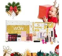 Calendrier de Noël de maquillage pour filles, coffret cadeau cosmétique de beauté de 24 jours, compte à rebours jusqu'à Noël, kit de soins du visage pour femmes et filles