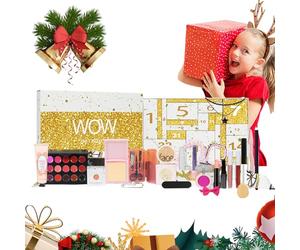 Calendrier de Noël de maquillage pour filles, coffret cadeau cosmétique de beauté de 24 jours, compte à rebours jusqu'à Noël, kit de soins du visage pour femmes et filles