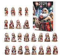 Calendrier de Noël de Noël Calendrier du calendrier du Père Noël Claus (a)